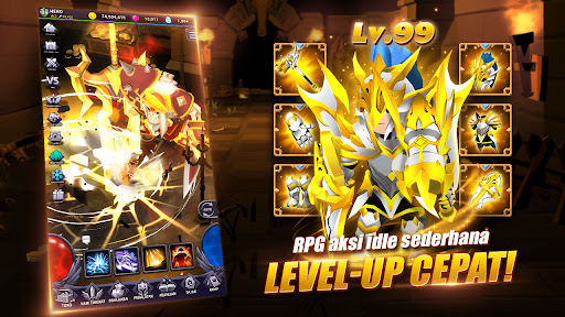 AFK Dungeon : RPG Aksi Diam - Tangkapan Layar 1