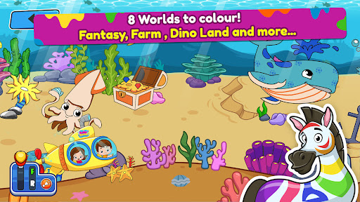 Animal Coloring Book for Kids - Tangkapan Layar 3
