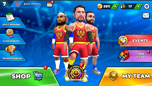 Basketball Slam MyTEAM - Tangkapan Layar 1
