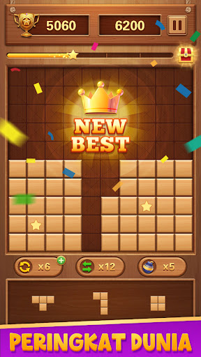 Block Puzzle Wood Blast - Tangkapan Layar 5