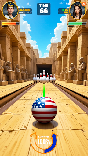 Bowling Battle 3D: Multiplayer - Tangkapan Layar 5