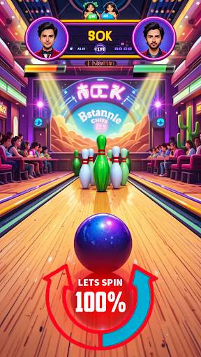 Bowling Battle 3D: Multiplayer - Tangkapan Layar 7