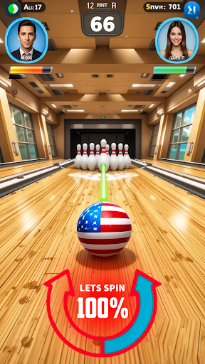 Bowling Battle 3D: Multiplayer - Tangkapan Layar 8