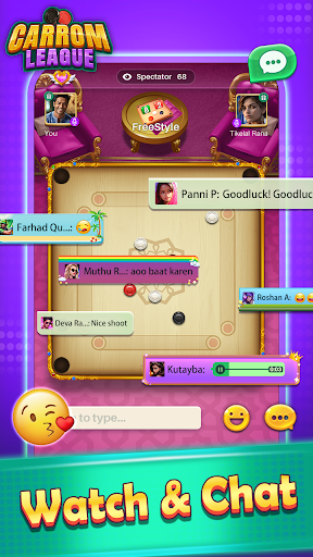 Carrom League: Friends Online - Tangkapan Layar 3