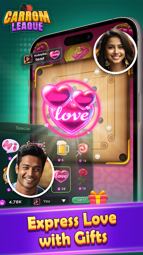 Carrom League: Friends Online - Tangkapan Layar 5