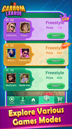Carrom League: Friends Online - Tangkapan Layar 7