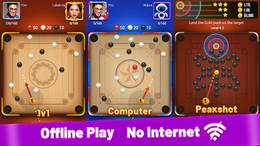 Carrom Meta-Board Disc Game - Tangkapan Layar 2