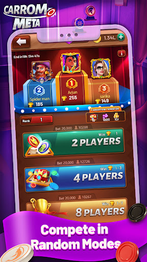 Carrom Meta-Board Disc Game - Tangkapan Layar 4