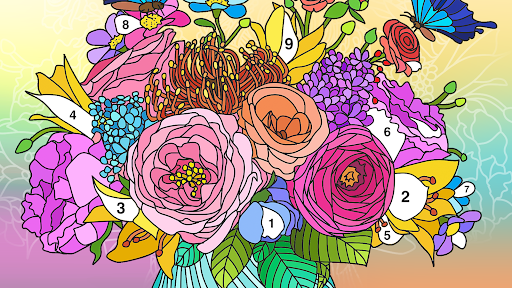 Coloring Book: Color by Number - Tangkapan Layar 6