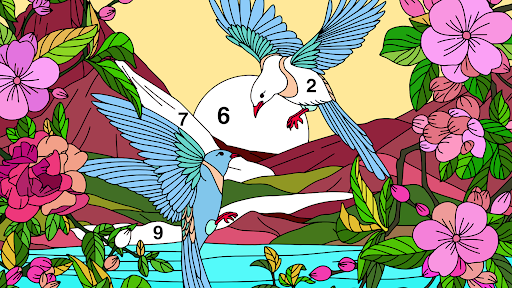 Coloring Book: Color by Number - Tangkapan Layar 7