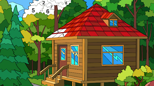 Coloring Book: Color by Number - Tangkapan Layar 8