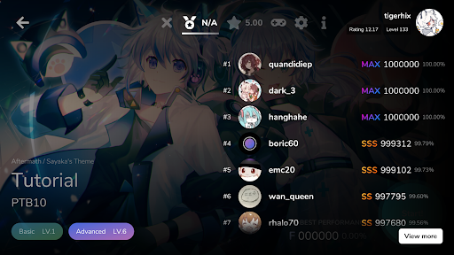 Cytoid: Community Rhythm Game - Tangkapan Layar 6