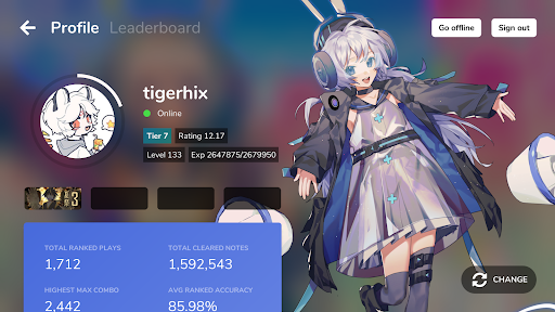 Cytoid: Community Rhythm Game - Tangkapan Layar 7