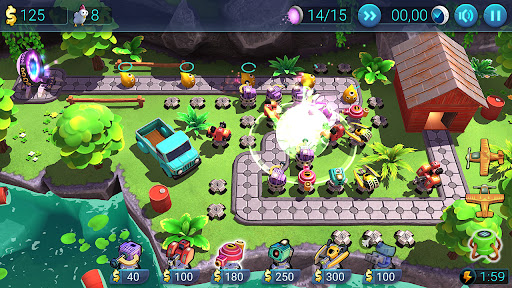 Defenchick: tower defense - Tangkapan Layar 1