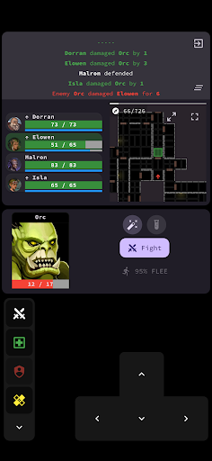 Depths of Endor: Dungeon RPG - Tangkapan Layar 1