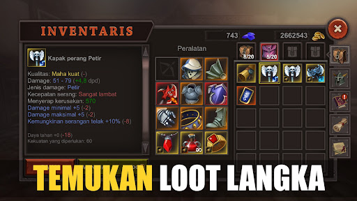 Dungeon Ward - RPG offline - Tangkapan Layar 7