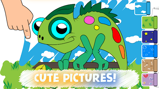 Easy coloring pages for kids - Tangkapan Layar 4