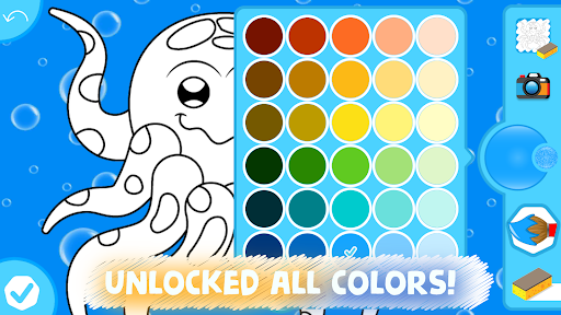 Easy coloring pages for kids - Tangkapan Layar 5