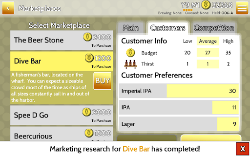 Fiz : Brewery Management Game - Tangkapan Layar 4