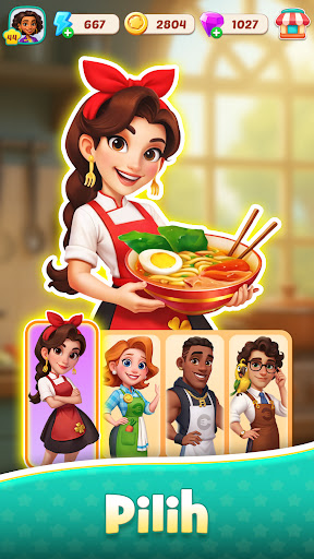 Foodstars: Merge & Masak - Tangkapan Layar 1