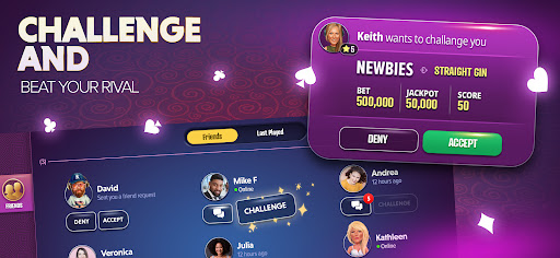 Gin Rummy Extra - Online Rummy - Tangkapan Layar 3