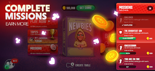 Gin Rummy Extra - Online Rummy - Tangkapan Layar 4