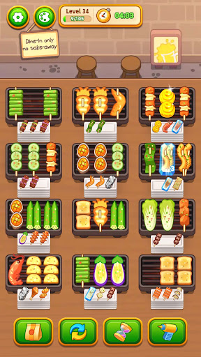 Grill Sort - Food Sort Games - Tangkapan Layar 3