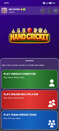 Hand Cricket - Team Battles - Tangkapan Layar 1