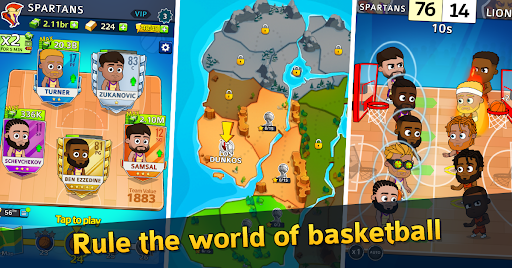 Idle Five Basketball Tycoon - Tangkapan Layar 1