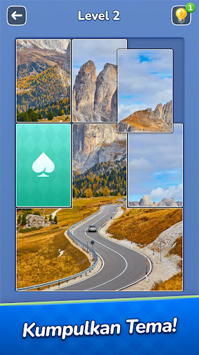 Jigsawcard Solitaire Puzzle - Tangkapan Layar 1