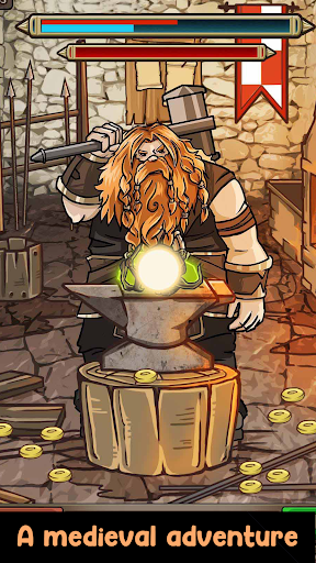Medieval Clicker Blacksmith - Tangkapan Layar 3