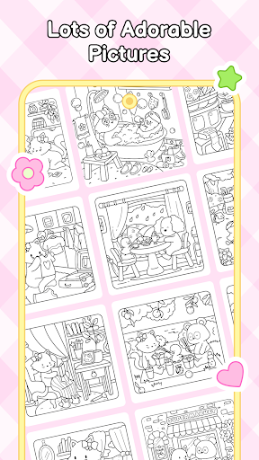 My Cute Friends: Coloring Book - Tangkapan Layar 2