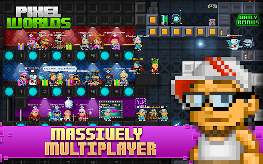 Pixel Worlds: MMO Sandbox - Tangkapan Layar 2