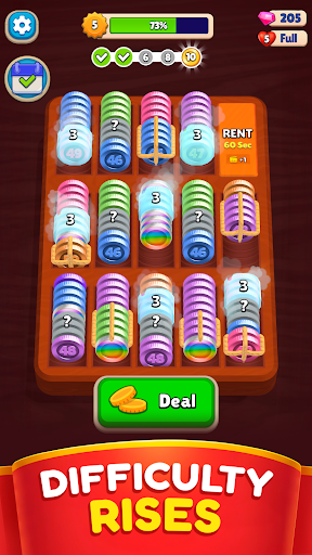 Pocket Sort: Coin Merge Puzzle - Tangkapan Layar 6