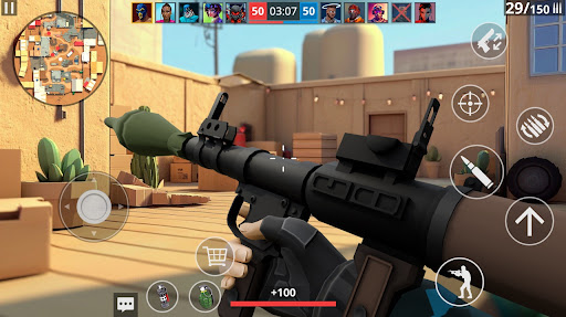 POLYWAR: Game menembak FPS 3D - Tangkapan Layar 6