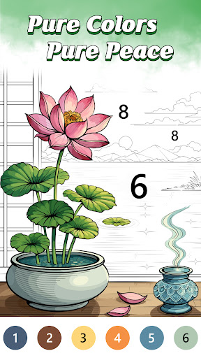 Pure Color by Number Book - Tangkapan Layar 1