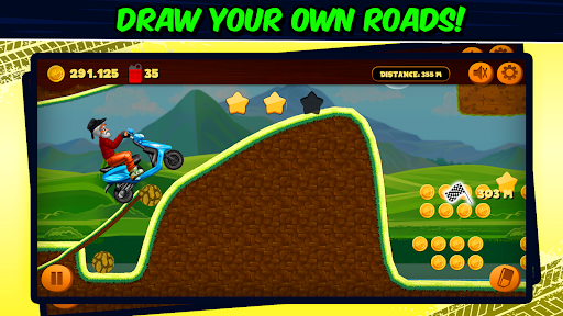 Road Draw: Moto Climb Race - Tangkapan Layar 4