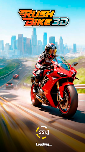 Rush Bike 3D: Game Balap Motor - Tangkapan Layar 1