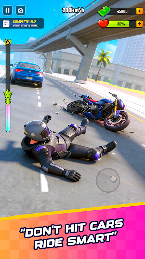 Rush Bike 3D: Game Balap Motor - Tangkapan Layar 4