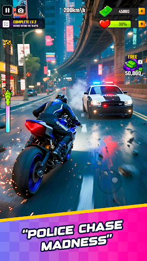 Rush Bike 3D: Game Balap Motor - Tangkapan Layar 6