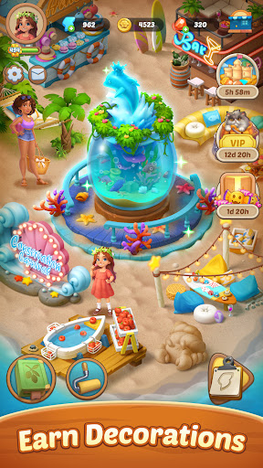 Seaside Escape®: Merge & Story - Tangkapan Layar 5