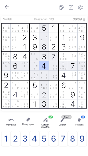 Sudoku - Game Puzzle Klasik - Tangkapan Layar 6