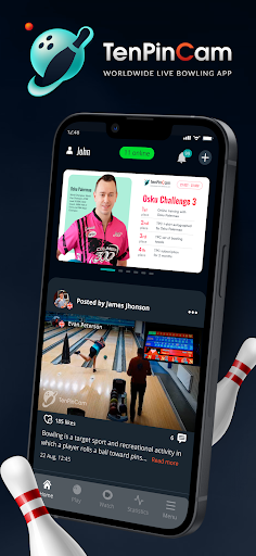 TenPinCam. Live Bowling App - Tangkapan Layar 1