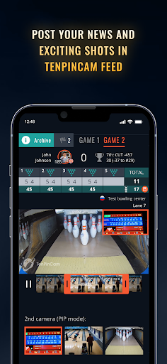 TenPinCam. Live Bowling App - Tangkapan Layar 5