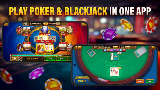 Texas Holdem Poker & Blackjack - Tangkapan Layar 2