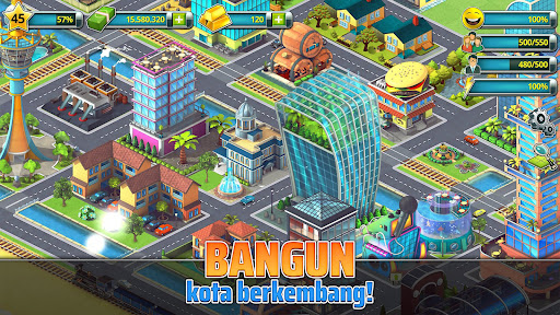 Town Building Game Tropic City - Tangkapan Layar 2