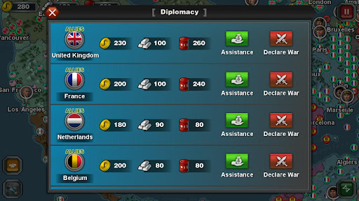 World Conqueror 3-WW2 Strategy - Tangkapan Layar 6